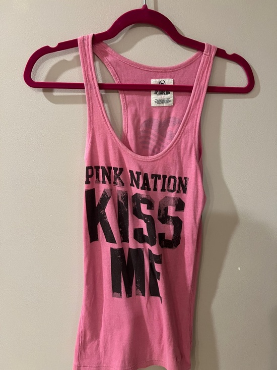 Victoria's Secret Tops - Victoria's Secret PINK Ribbed Tank Top/Muscle Shirt in Hot Pink Size Small
